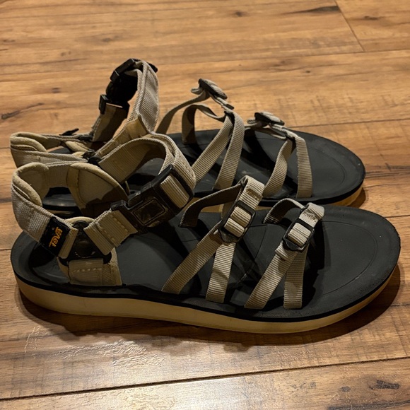 Teva Sandals in Black and Tan - Picture 3 of 5